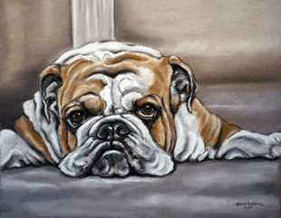 hand painted dog portraits